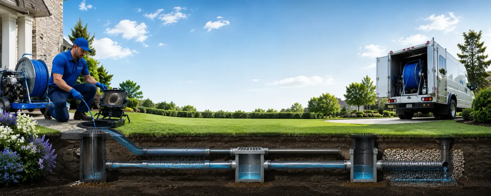 Outdoor drain cleaning information for Danforth, IL
